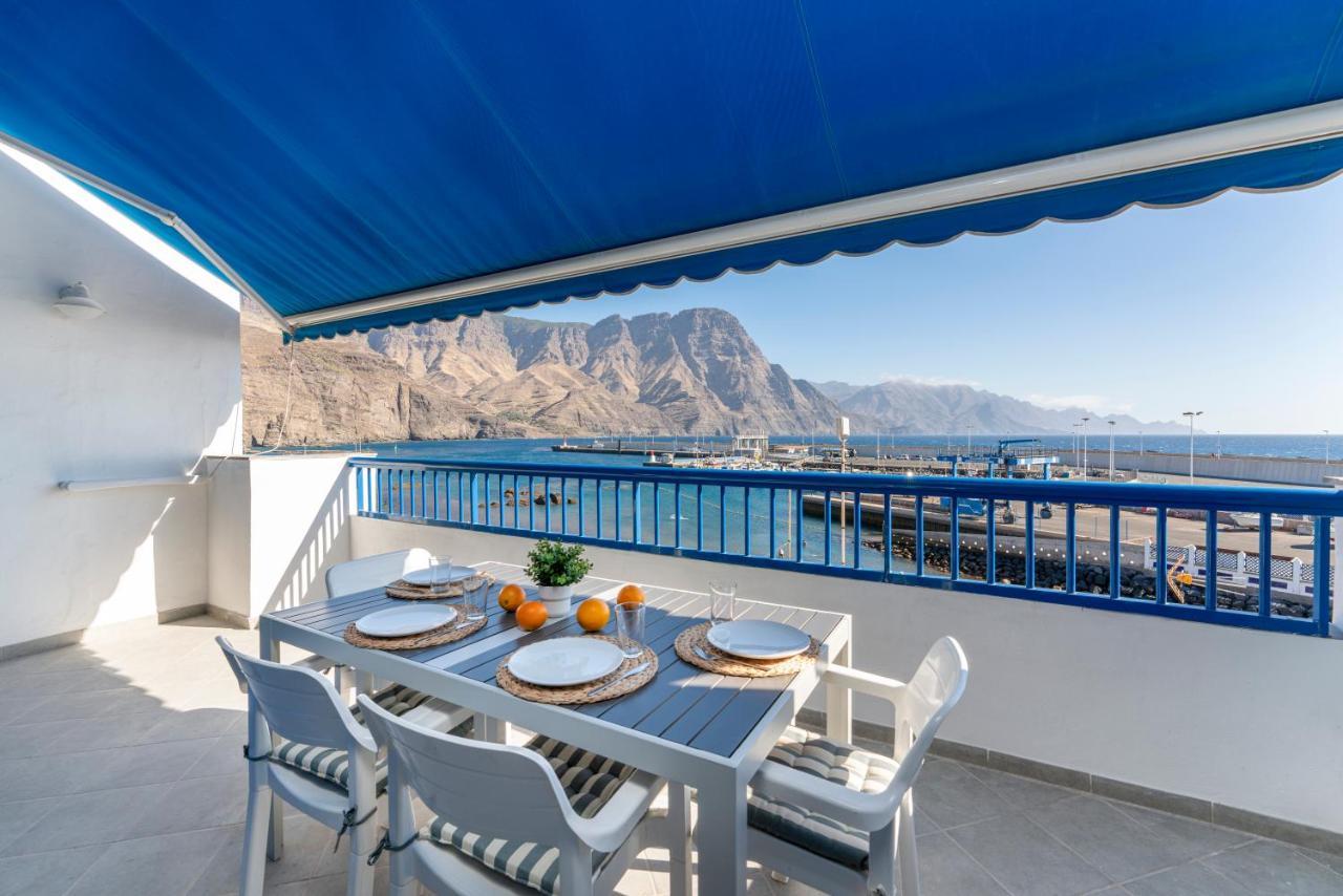 Agaete White&Blue House Apartment Bagian luar foto
