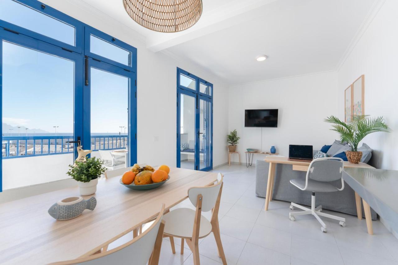 Agaete White&Blue House Apartment Bagian luar foto