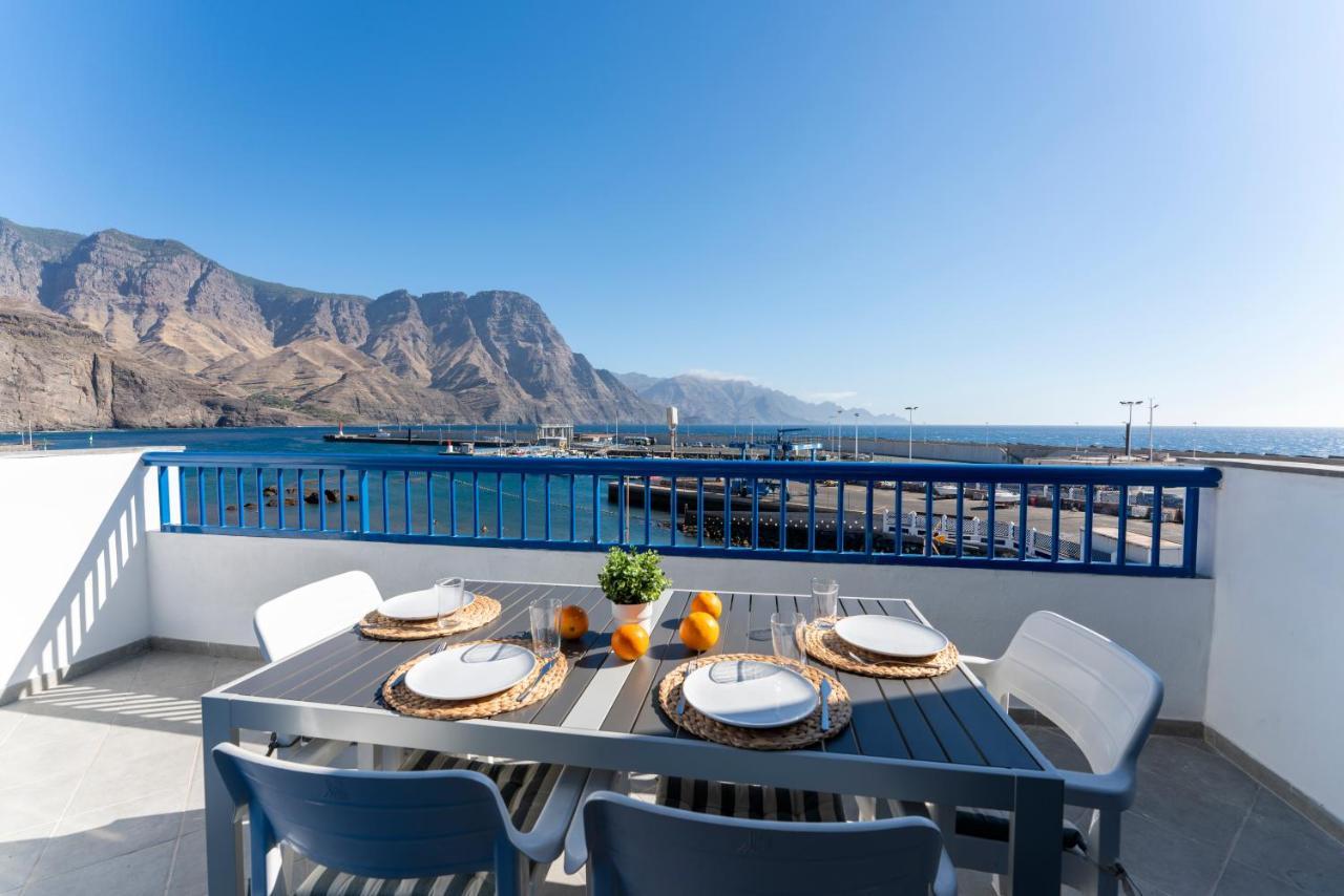 Agaete White&Blue House Apartment Bagian luar foto