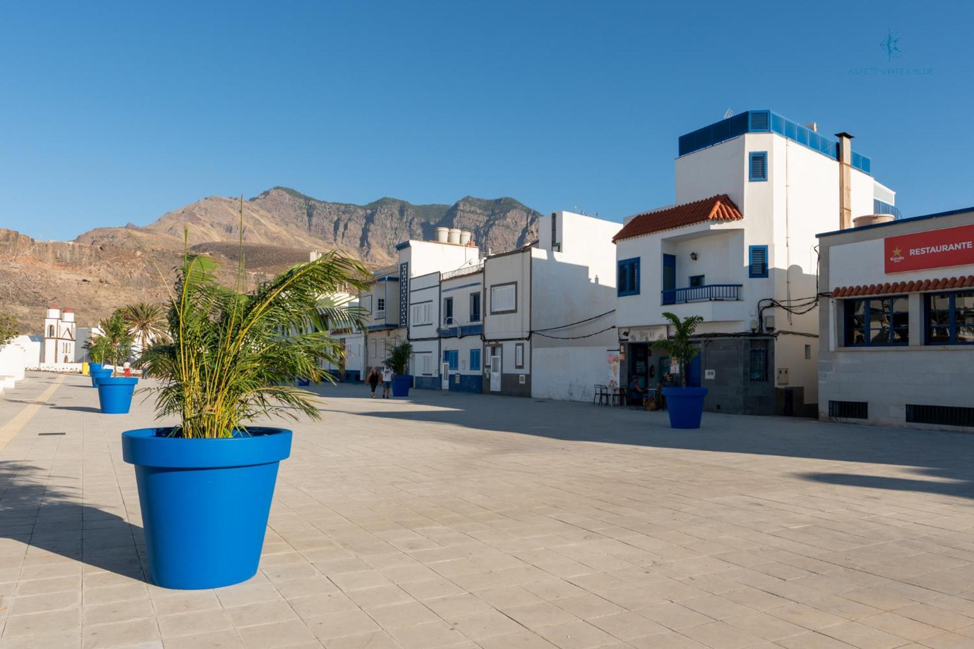 Agaete White&Blue House Apartment Bagian luar foto